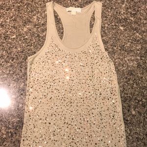 Michael Kors sequined racer back tank.